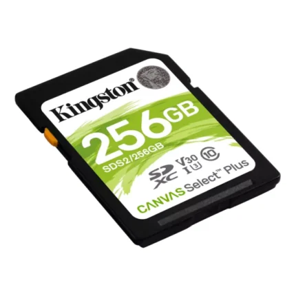 Cartão Memória Kingston Canvas Select Plus C10 U3 V30 UHS-I SDXC 256GB