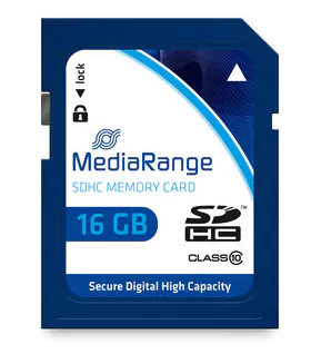 Cartão Mediarange SD HC 16GB - Class 10 - 45mb/s