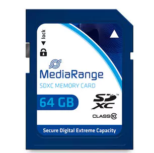 Cartão Mediarange SD XC 64GB - Class 10 - 60mb/s